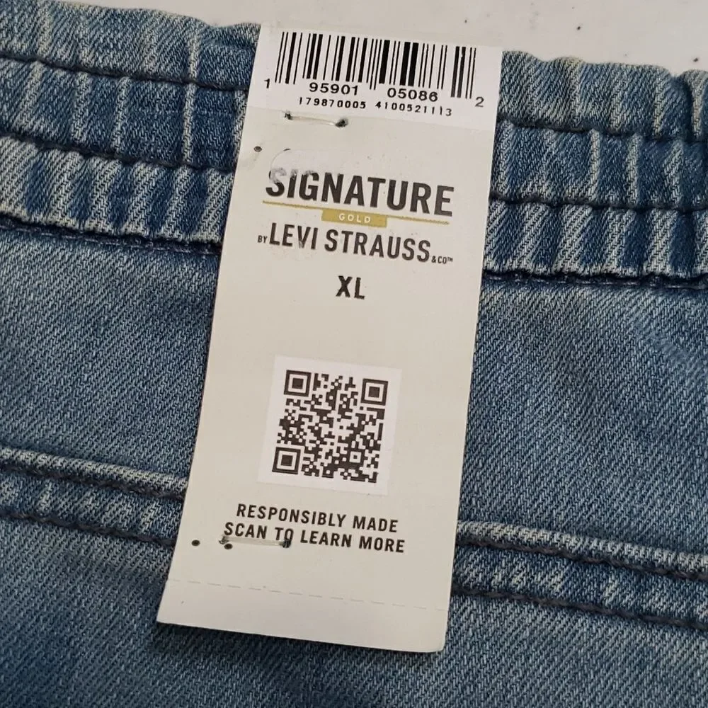 NWT Boys Signature Levi's GOLD Pull-On Shorts Sz XL